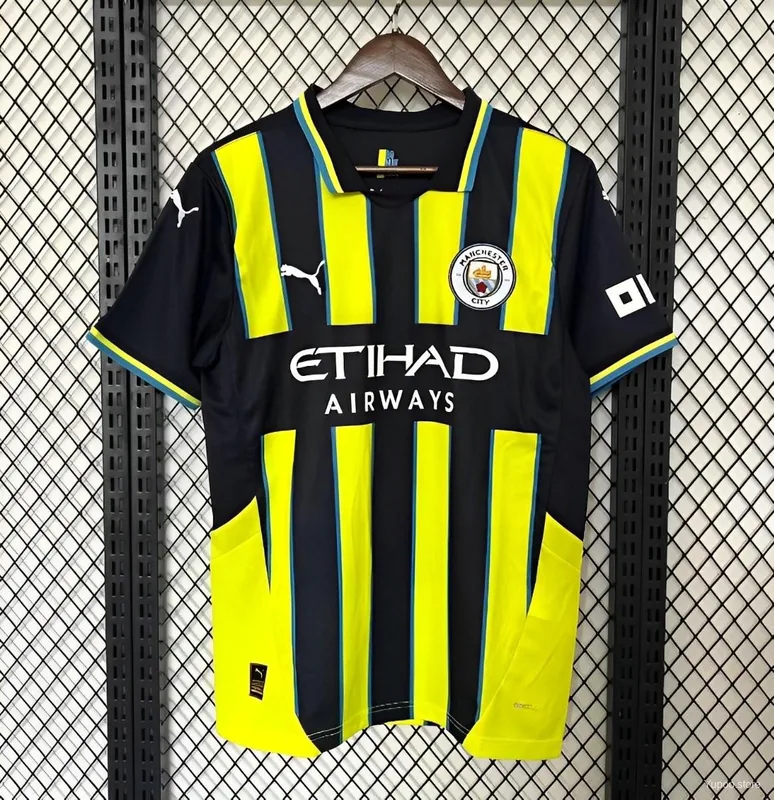 Camiseta Manchester City 2024/25 VISITANTE MANGA CORTA VERSION FAN